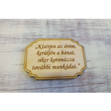  Natár fa - Fatábla &quot;Kísérjen..&quot; dekorációs kellék