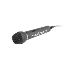 Natec Adder Mini Jack 3,5mm Low-Noise, fekete mikrofon mikrofon