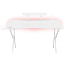 Natec HOLM 320 RGB Gamer asztal fehér íróasztal