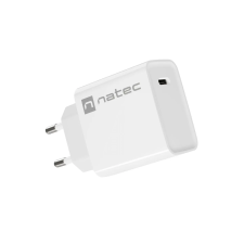 Natec Ribera NUC-2059 USB-C Hálózati töltő - Fehér (20W) mobiltelefon kellék