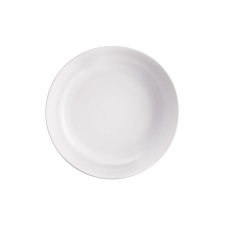 Native mélytányér, fehér ?21,5cm tányér és evőeszköz