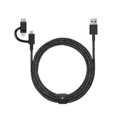 Native union Belt Universal Cable (USB-C – Lighting/USB-C) 1.8m, cosmos kábel és adapter