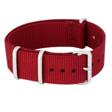  NATO óraszíj, egyrészes, bordó színű, 250 mm / 20 mm óraszíj