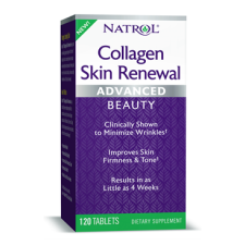Natrol kollagén bőrmegújítás, bioaktív kollagén peptidek, 120 tabletta vitamin és táplálékkiegészítő