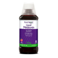 Natrol Melatonin, folyékony,  bogyós gyümölcs íz, 2,5 mg, 237 ml, Natrol vitamin és táplálékkiegészítő