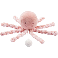 Nattou Cuddly Octopus PIU PIU plüss játék dallammal Lapidou Old Pink / Light Pink 0 m+ 1 db készségfejlesztő