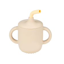 Nattou itatópohár szívószálas szilikon 150ml homok itatópohár