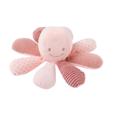 Nattou plüss foglalkoztató játék Octopus - rózsaszín bébiplüss