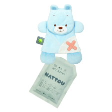 Nattou plüss szundikendő hideg/meleg terápiás gélpárnával BuddieZzz - medve bébiplüss