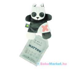 Nattou plüss szundikendő hideg/meleg terápiás gélpárnával BuddieZzz - panda plüssfigura