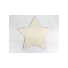  Natúr fa csillag, mérete: 26,5 cm dekorációs kellék