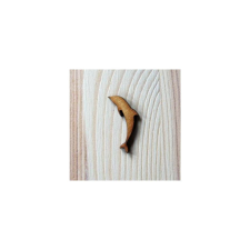 Natúr fa delfin, mérete: 2x3 cm dekorációs kellék