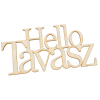  Natúr fa Helló Tavasz felirat 20cm