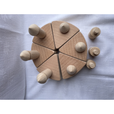  Natúr fa játék  - Torta gyertyával 6 darab egyéb bébijáték