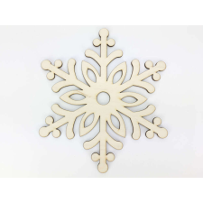 Natúr fa - Jégvarázs hópihe 22cm dekorációs kellék