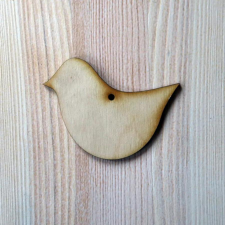 Natúr fa madár, mérete: 8x6cm dekorációs kellék