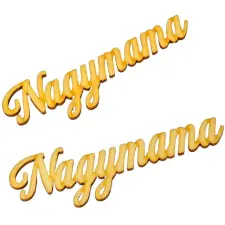  Natúr fa Nagymama felirat 12,5cm 2db-os dekorációs kellék