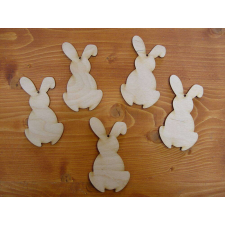  Natúr fa - Nyúl álló 6x10cm 5db/csomag dekorációs kellék