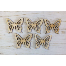  Natúr fa - Pillangó 5cm 5db/csomag dekorációs kellék