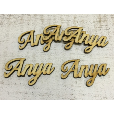 Natúr fa - "Anya" felirat 6,5cm 5db/csomag dekorációs kellék