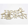  Natúr fa - "Happy Halloween" felirat 20cm