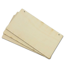 Natúr fa téglalap fekvő 3db/csomag 13x24,3cm dekorációs kellék