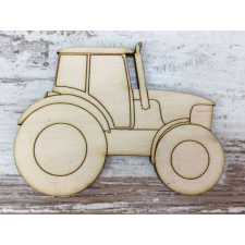Natúr fa - Traktor 9,3cm dekorációs kellék
