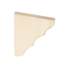 Natúr fenyő mart konzol 16 cm x 19,5 cm barkácsolás, csiszolás, rögzítés