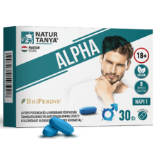 Natur Tanya Hungary Kft. NaturTanya Alpha férfi potencianövelő és energetizáló tabletta 30db potencianövelő