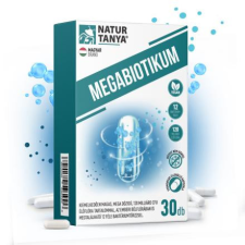 Natur Tanya® Megabiotikum 30db kapszula 12 féle baktériumtörzs, 120 milliárd CFU vitamin és táplálékkiegészítő