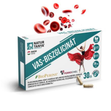 Natur Tanya ® Vas-biszglicinát 30db kapsz BioPerine® fekete bors kivonattal vitamin és táplálékkiegészítő