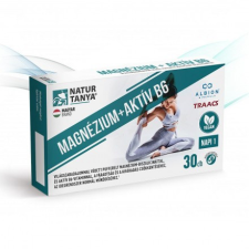  Natur Tanya® Vegán Magnézium+aktív B6 30 db kapszula magnézium-biszglicinát-kelát vitamin és táplálékkiegészítő