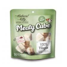 Natural Kitty Meaty Cube 100% Tilápia Hallal 60g jutalomfalat macskáknak