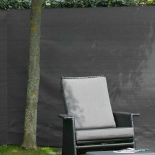 NATURE antracitszürke PE kerti válaszfal 1,5 x 5 m (428528) építőanyag