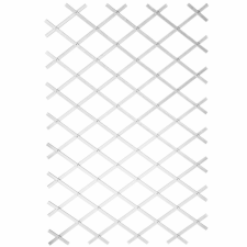 NATURE fehér PVC kerti növényfuttató rács 100 x 300 cm kerti dekoráció