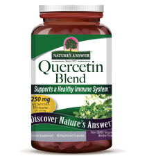 Nature's Answer Quercetin Blend, Quercetin, kivonat, 250 mg, 60 növényi kapszula vitamin és táplálékkiegészítő