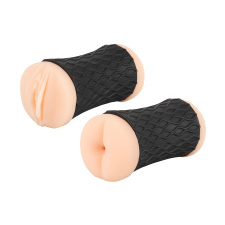  Nature Skin maszturbátor két nyílással - punci és popsi egyéb erotikus kiegészítők férfiaknak
