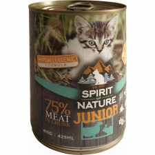 NATURE Spirit of Nature Cat konzerv Junior Bárányhússal és nyúlhússal 415gr macskaeledel