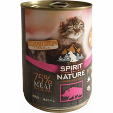 NATURE Spirit of Nature Cat konzerv Vaddisznóhússal 415gr macskaeledel
