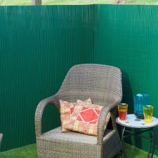 NATURE zöld kétoldalú PVC kerti paraván 1,5 x 3 m (428516) kerti bútor