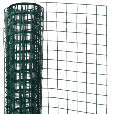 NATURE zöld négyszögletű műanyag bevonatú acél drótháló 1x5 m 13 mm kerti dekoráció