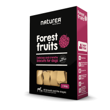 Naturea biscuit Erdeigyümölcsös Keksz 140g jutalomfalat kutyáknak