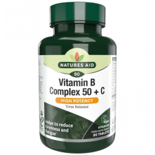 Natures Aid B-vitamin Complex 50mg + C-vitamin 30tabletta Natures Aid vitamin és táplálékkiegészítő