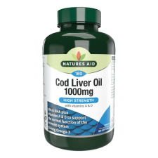 Natures Aid Csukamájolaj 1000 mg lágykapszula 90 db vitamin és táplálékkiegészítő