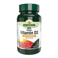 Natures Aid Vegan D3 1000 IU tabletta 60 db vitamin és táplálékkiegészítő