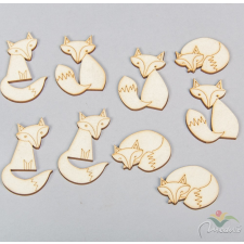  Natúrfa róka 5cm 9db-os dekorációs kellék