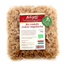 Naturgold Bio tönköly tészta fodros nagykocka 250 g Naturgold reform élelmiszer