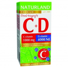 Naturland 1000mg c-vitamin+4000ne d-vitamin tabletta 40 db vitamin és táplálékkiegészítő
