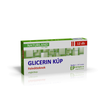 Naturland glicerin kúp felnőtteknek 2500mg 12 db gyógyhatású készítmény