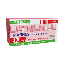 Naturland Magnesii 100mg/640mg tabletta 60x vitamin és táplálékkiegészítő